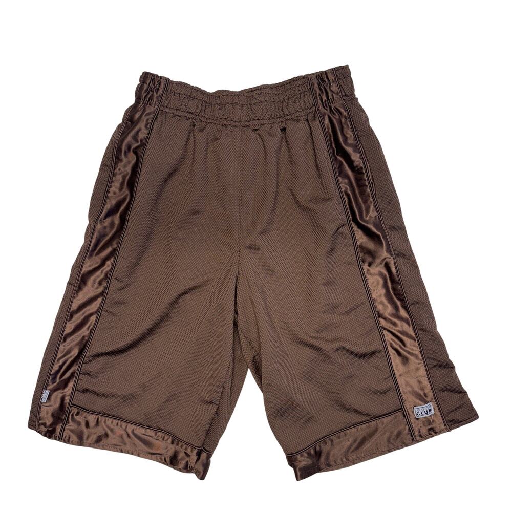 Pro Club Shorts Small Mens Brown Heavyweight Mesh Basketball Athletic Training